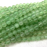 Green Prehnite Round Beads for Jewelry Making