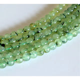 Green Prehnite Charm Stones Round Beads DIY Jewelry Making