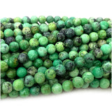 Green Variscite Callainite Amblygonite Round Beads For Jewelry Making