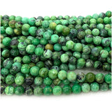 Green Variscite Callainite Amblygonite Round Beads For Jewelry Making