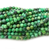 Green Variscite Callainite Amblygonite Round Beads For Jewelry Making