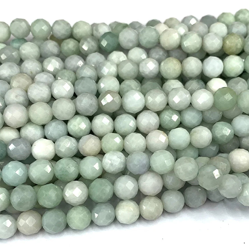 Jadeite Jade Natural Crystal Gemstones Round Beads for Jewelry Making