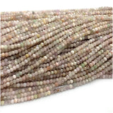 Kunzite Faceted Rondelle Beads Jewelry Making Gemstones Crystal DIY