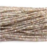 Kunzite Faceted Rondelle Beads Jewelry Making Gemstones Crystal DIY