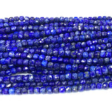 Natural Lapis Lazuli Cube Beads for DIY Jewelry Making