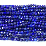 Natural Lapis Lazuli Cube Beads for DIY Jewelry Making