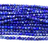 Natural Lapis Lazuli Cube Beads for DIY Jewelry Making
