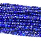 Natural Lapis Lazuli Cube Beads for DIY Jewelry Making