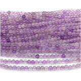 Lavender Amethyst Round Loose Beads for Jewelry Making