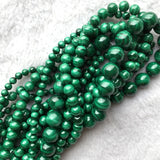 Malachite Natural Charms Stones Gemstones DIY Necklace Bracelets Earrings