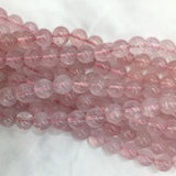 Mozambique Rose Quartz Round Beads for Jewelry Making