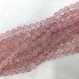 Mozambique Rose Quartz Round Beads for Jewelry Making