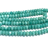 Natural Amazonite Faceted Round Rondelle Edge Cube Coin Disc Beads