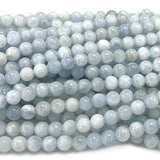 Natural Angelite Anhydrite Celestite Celestine Round Beads 6mm 8mm 10mm 12mm