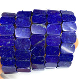 Dark Lapis Lazuli Rectangle Stretch Bracelet