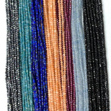 Faceted Rondelle Beads Spinel Ruby Sapphire Opal Apatite