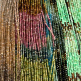 Faceted Rondelle Beads Spinel Ruby Sapphire Opal Apatite