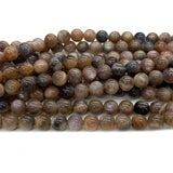 Sunstone Gemstone Round Loose Beads for Jewelry Making