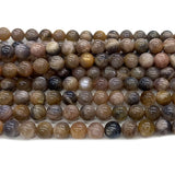 Sunstone Gemstone Round Loose Beads for Jewelry Making