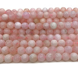 Natural Pink Morganite Gemstone DIY Round Loose Beads 07550