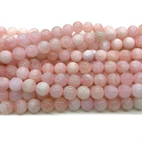 Natural Pink Morganite Gemstone DIY Round Loose Beads 07550