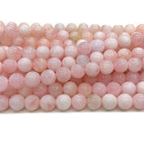 Natural Pink Morganite Gemstone DIY Round Loose Beads 07550