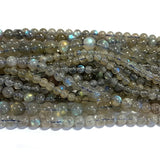 Gray Labradorite Round Loose Beads for Jewelry Making