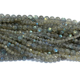 Gray Labradorite Round Loose Beads for Jewelry Making