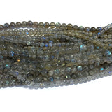 Gray Labradorite Round Loose Beads for Jewelry Making