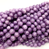 Lepidolite Round Faceted Rondelle Tube Column Raw Mineral Disc Beads