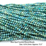 Natural Opal Faceted Round Cube Chip Coin Disc Beads