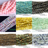 Natural Opal Faceted Round Cube Chip Coin Disc Beads