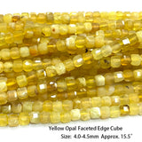 Natural Opal Faceted Round Cube Chip Coin Disc Beads
