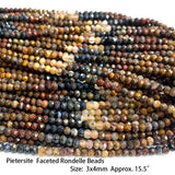 Pietersite Faceted Beads Jewelry Making DIY