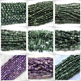 Seraphinite Charoite Faceted Round Rondelle Beads