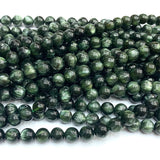Seraphinite Charoite Faceted Round Rondelle Beads