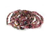 Tourmaline Nugget Round Beads Bracelets Clear Multi-color Charms Gemstones