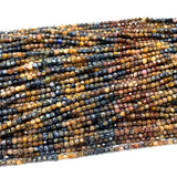 Pietersite Edge Cube Faceted Beads