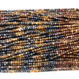 Pietersite Edge Cube Faceted Beads
