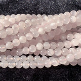 Pink Calcite Iceland Spar Necklace Bracelets Earrings Ring Round Beads