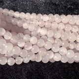 Pink Calcite Iceland Spar Necklace Bracelets Earrings Ring Round Beads