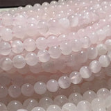 Pink Calcite Iceland Spar Necklace Bracelets Earrings Ring Round Beads