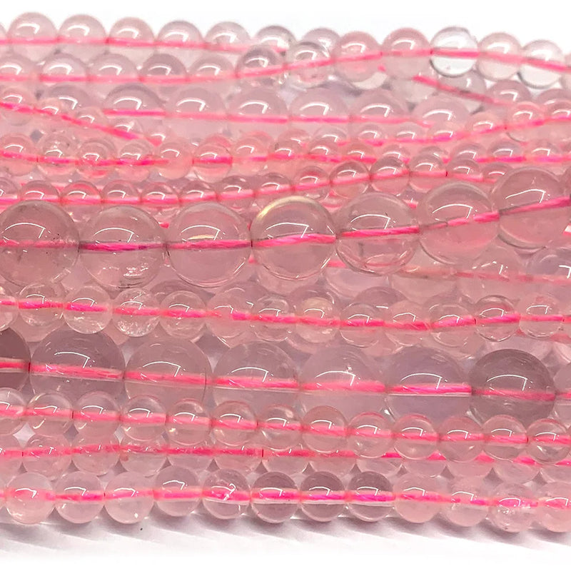 Rose Quartz Crystal Beads Set for Jewelry Making