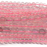 Rose Quartz Crystal Beads Set for Jewelry Making