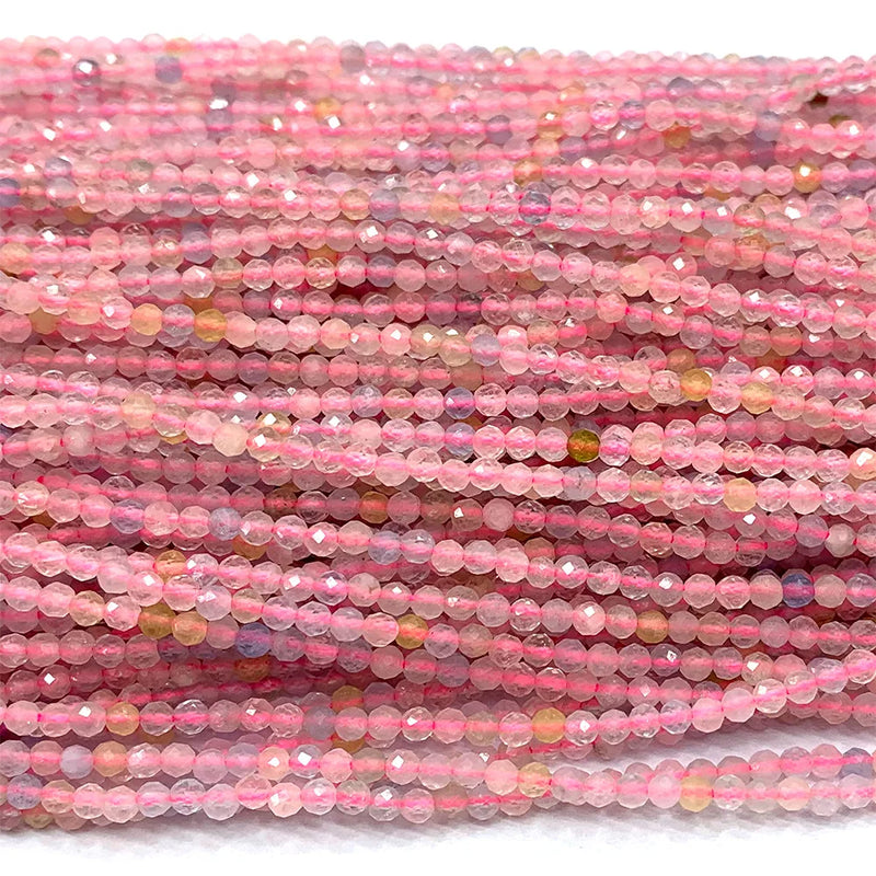 Pink Morganite Natural Stones DIY Necklace Bracelets Ring