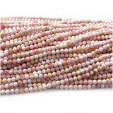 Pink Shell Faceted Round Beads for Jewelry Making
