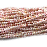 Pink Shell Faceted Round Beads for Jewelry Making
