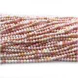 Pink Shell Faceted Round Beads for Jewelry Making