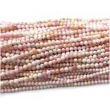 Pink Shell Faceted Round Beads for Jewelry Making