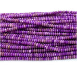 Purple Phosphosiderite Faceted Rondelle Beads Jewelry Making Natural Gemstones